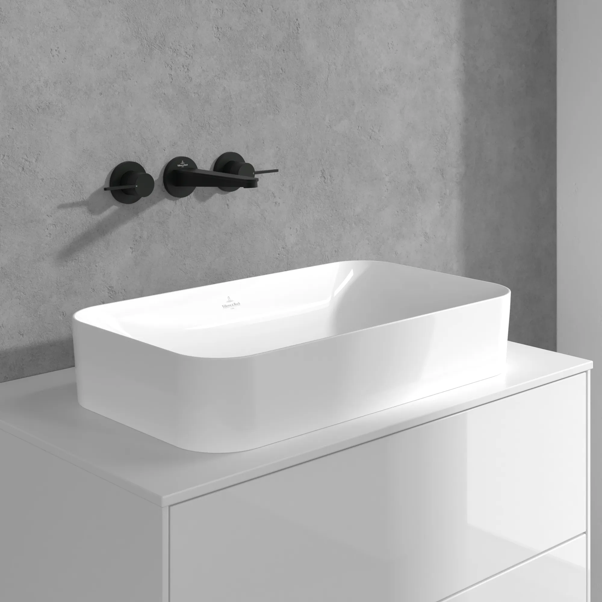 Zweihand-Unterputz-Armatur „Conum“ 18,9 cm Ausladung 205 mm in Matt Black Zweihand-Unterputz-Armatur „Conum“ 18,9 cm Ausladung 205 mm in Matt Black