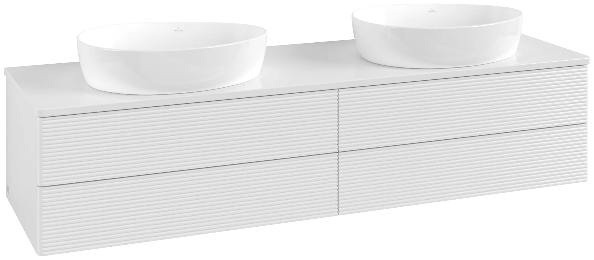 Villeroy & Boch Antao Waschbeckenunterschrank K28_1 1600x360x500mm Glossy White Lacquer