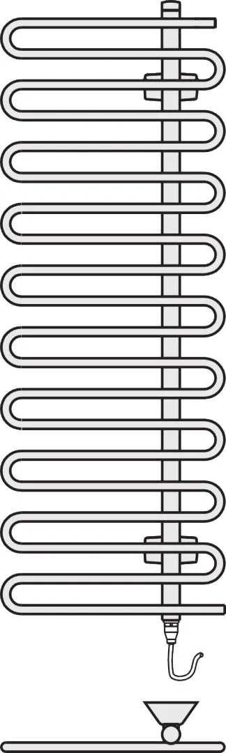 Kermi Design-Elektroheizkörper „Icaro®-E“ 40 × 142,1 cm in Weiß