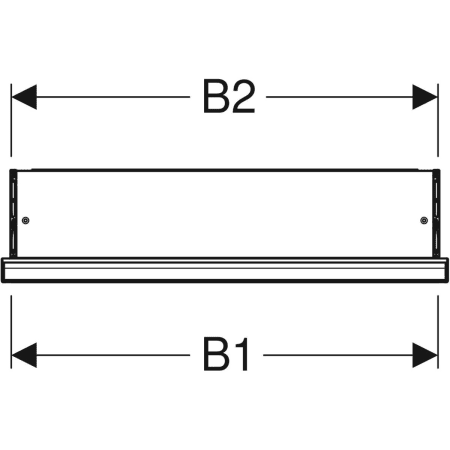 Geberit Spiegelschrank „One“ 60 × 15 cm in Aluminium eloxiert