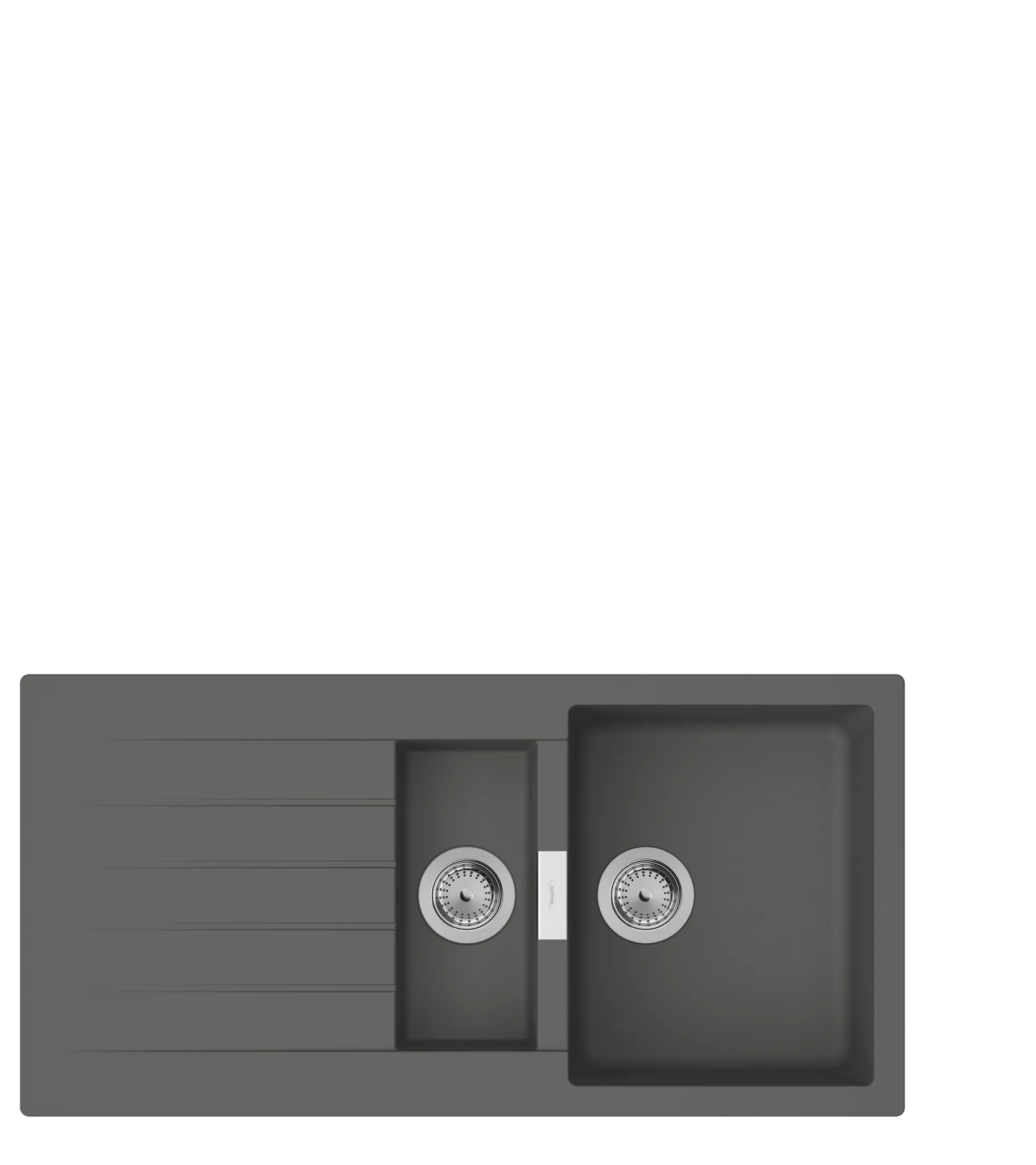 S52 S520-F530 Einbauspüle mit automatischer Ablaufgarnitur Graphitschwarz S52 S520-F530 Einbauspüle mit automatischer Ablaufgarnitur Graphitschwarz