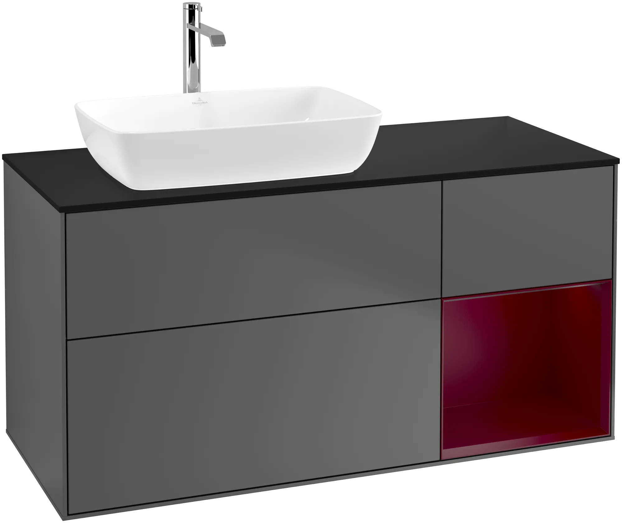 Villeroy & Boch Finion Waschbeckenunterschrank F81 1200x603x501mm anthrazit