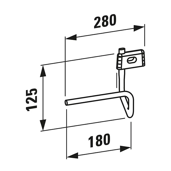 Laufen Handtuchhalter VAL 280x150 Chrom, passend zu H815284 Laufen Handtuchhalter VAL 280x150 Chrom, passend zu H815284