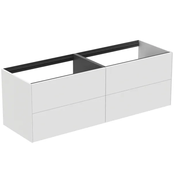 Ideal Standard Waschtischunterschrank „Conca“ 158,5 × 54 × 50,5 cm Weiß matt lackiert Ideal Standard Waschtischunterschrank „Conca“ 158,5 × 54 × 50,5 cm Weiß matt lackiert