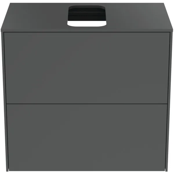 Ideal Standard Waschtischunterschrank Conca, 2 Auszüge, anthrazit Ideal Standard Waschtischunterschrank Conca, 2 Auszüge, anthrazit