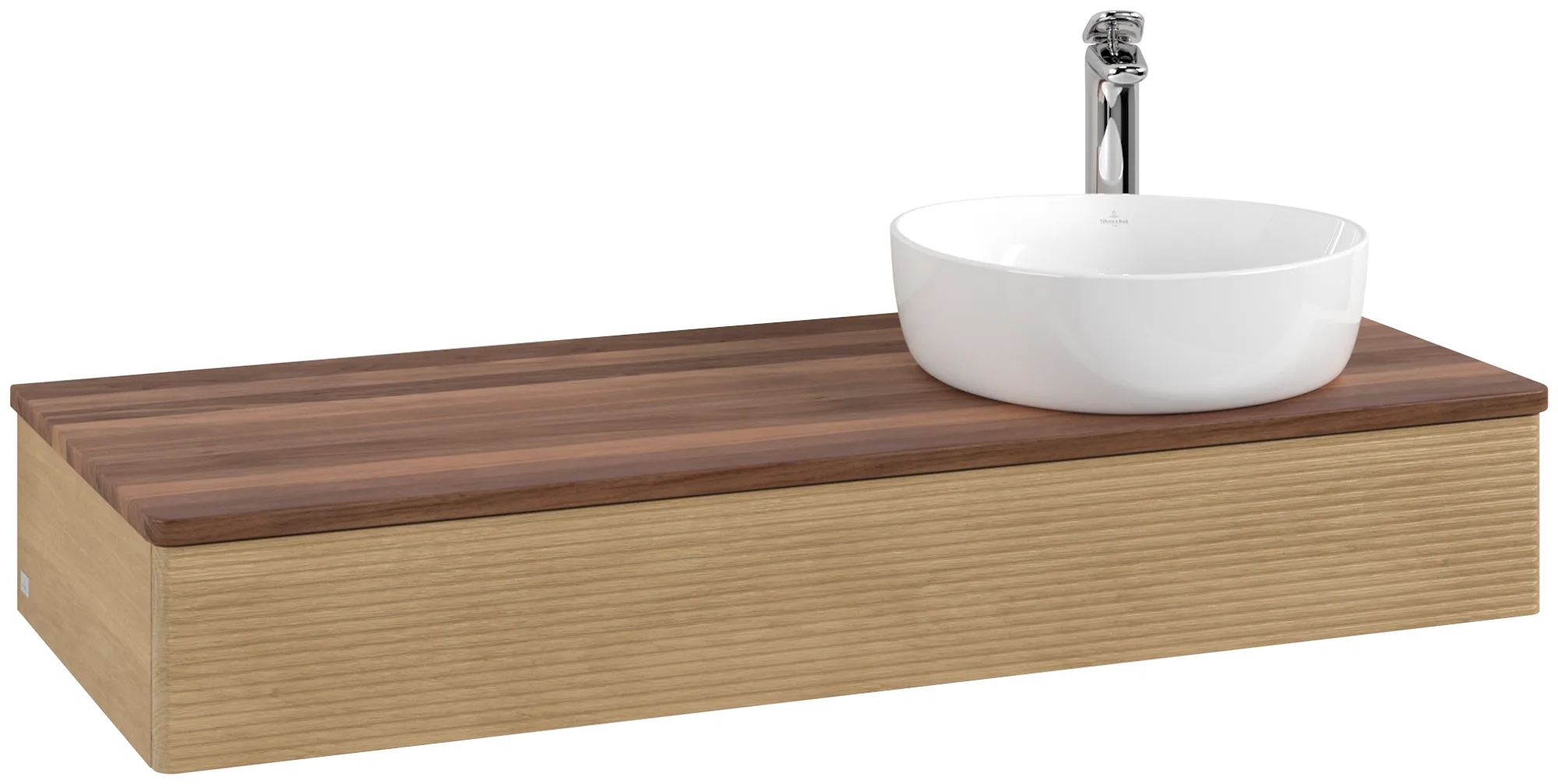 Villeroy & Boch Antao Waschbeckenunterschrank K12_5, 1200x190x500mm, Honey Oak/Warm Walnut