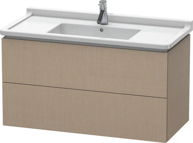 Duravit Waschtischunterschrank wandhängend „L-Cube“ 102 × 55,8 × 46,9 cm Leinen Duravit Waschtischunterschrank wandhängend „L-Cube“ 102 × 55,8 × 46,9 cm Leinen