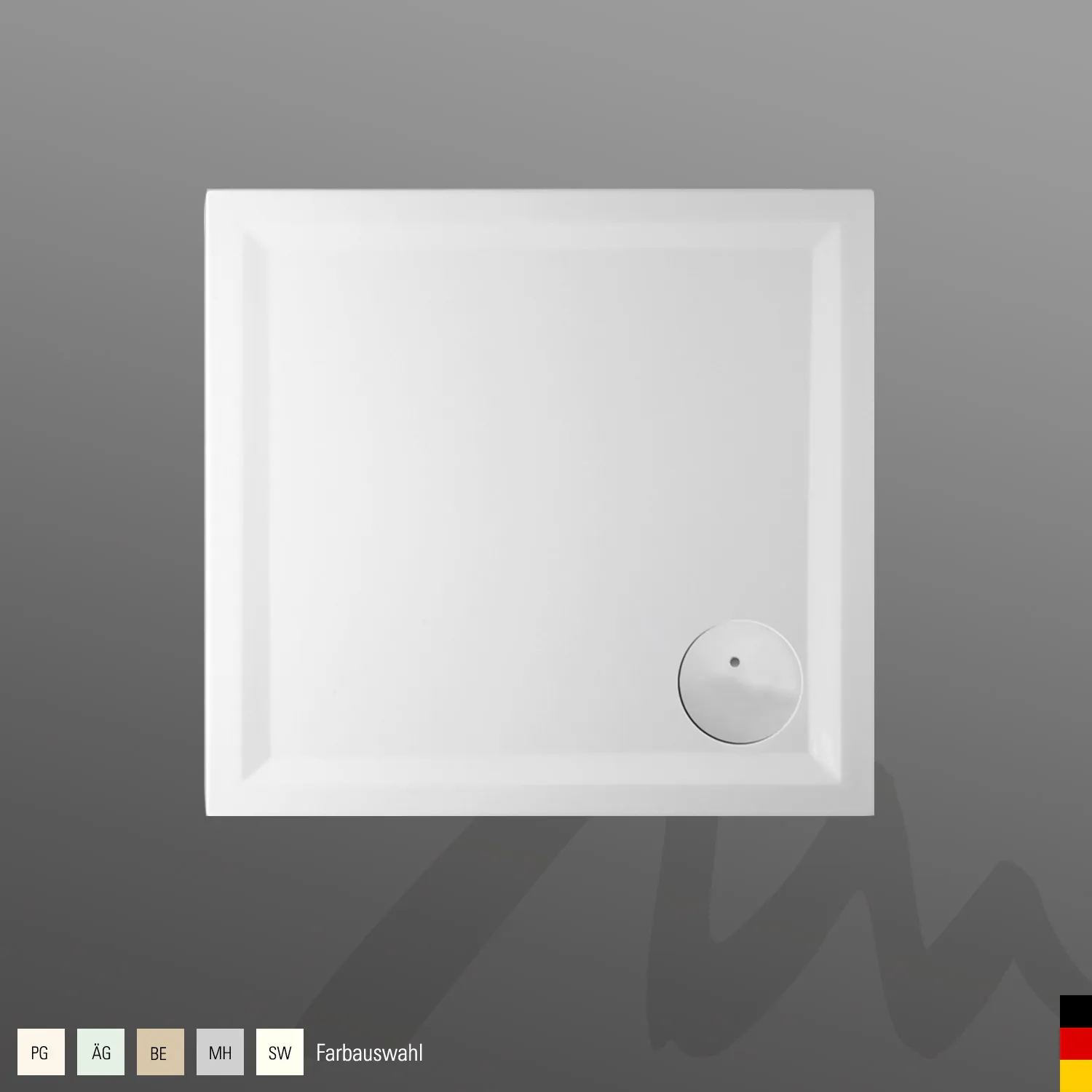 Mauersberger Acryl-Duschwanne lutea 80⁄75 SF 800x750x50, Farbgruppe: 2 Mauersberger Acryl-Duschwanne lutea 80⁄75 SF 800x750x50, Farbgruppe: 2