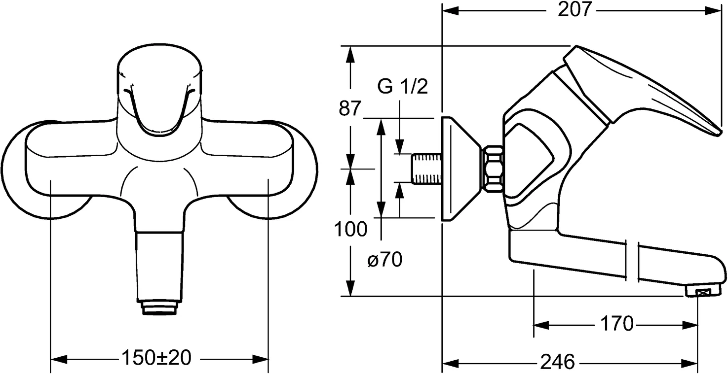 HansaMIX Waschtischarmatur Einhebelmischer HansaMIX 0194 Ausladung 246mm Auslaufentleerung DN15 Chrom HansaMIX Waschtischarmatur Einhebelmischer HansaMIX 0194 Ausladung 246mm Auslaufentleerung DN15 Chrom