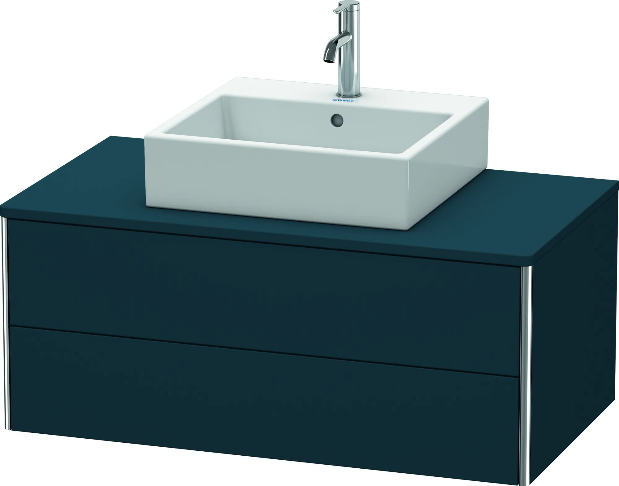 Duravit Waschtischunterschrank wandhängend „XSquare“ 100 × 40 × 54,8 cm Nachtblau Seidenmatt