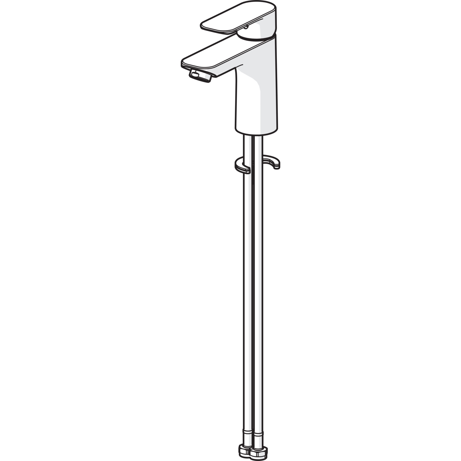 Einhand-Waschtischarmatur „Basic XL“ Ausladung 112 mm in Chrom Einhand-Waschtischarmatur „Basic XL“ Ausladung 112 mm in Chrom