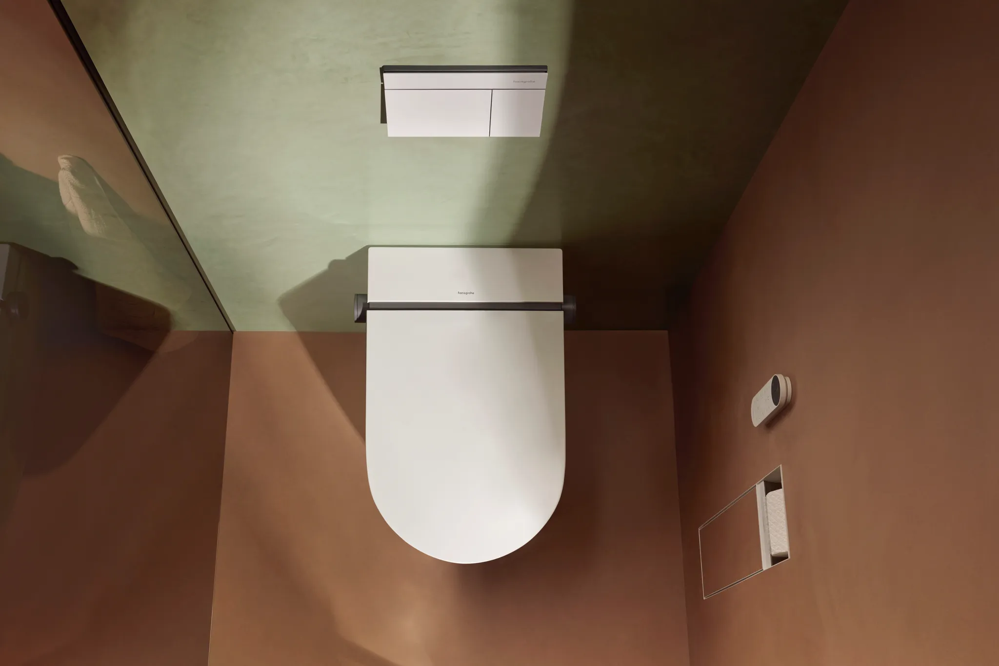 Hansgrohe LavaPura Element S Wand-Dusch-WC Komplett Set AquaHelix Flush, SmartClean, HygieneEffect, Weiß Hansgrohe LavaPura Element S Wand-Dusch-WC Komplett Set AquaHelix Flush, SmartClean, HygieneEffect, Weiß