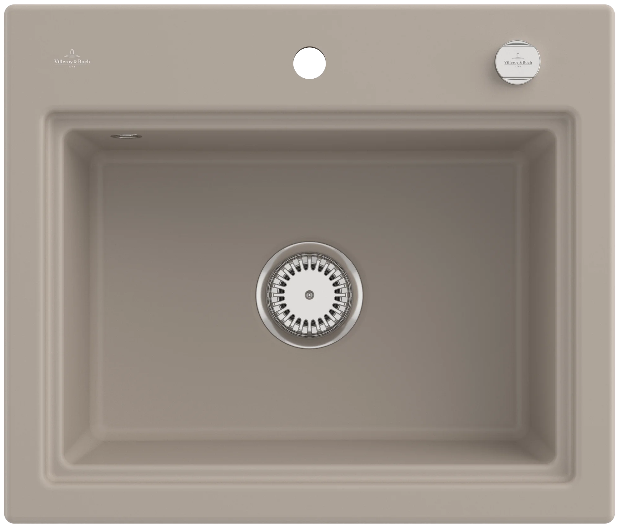 Villeroy & Boch Subway Style 60 S Einbauspüle, 600 x 510 mm, Keramik, Almond CeramicPlus Villeroy & Boch Subway Style 60 S Einbauspüle, 600 x 510 mm, Keramik, Almond CeramicPlus