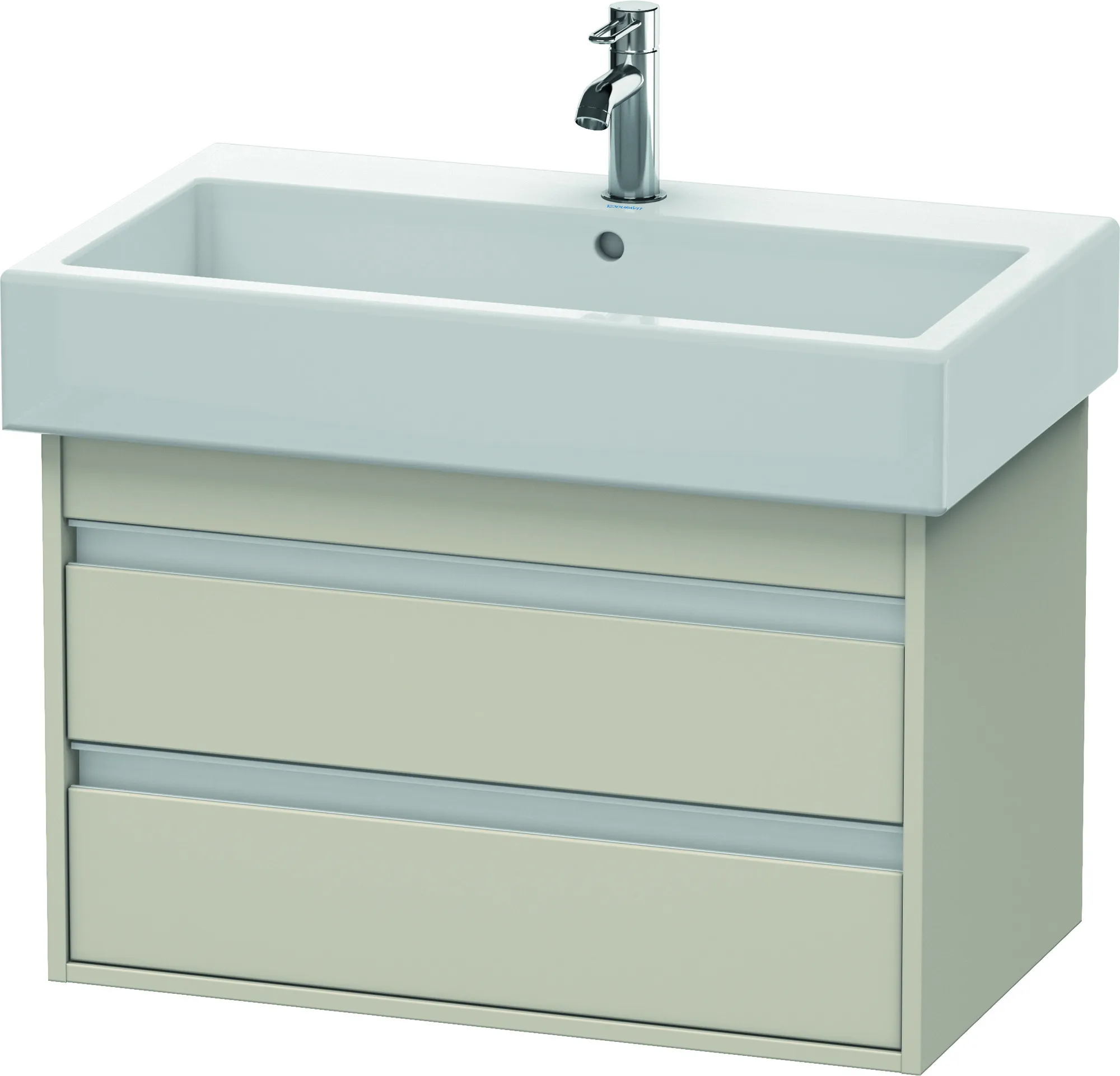 Duravit Waschtischunterschrank wandhängend „Ketho“ 75 × 48 × 44 cm Taupe Matt Duravit Waschtischunterschrank wandhängend „Ketho“ 75 × 48 × 44 cm Taupe Matt
