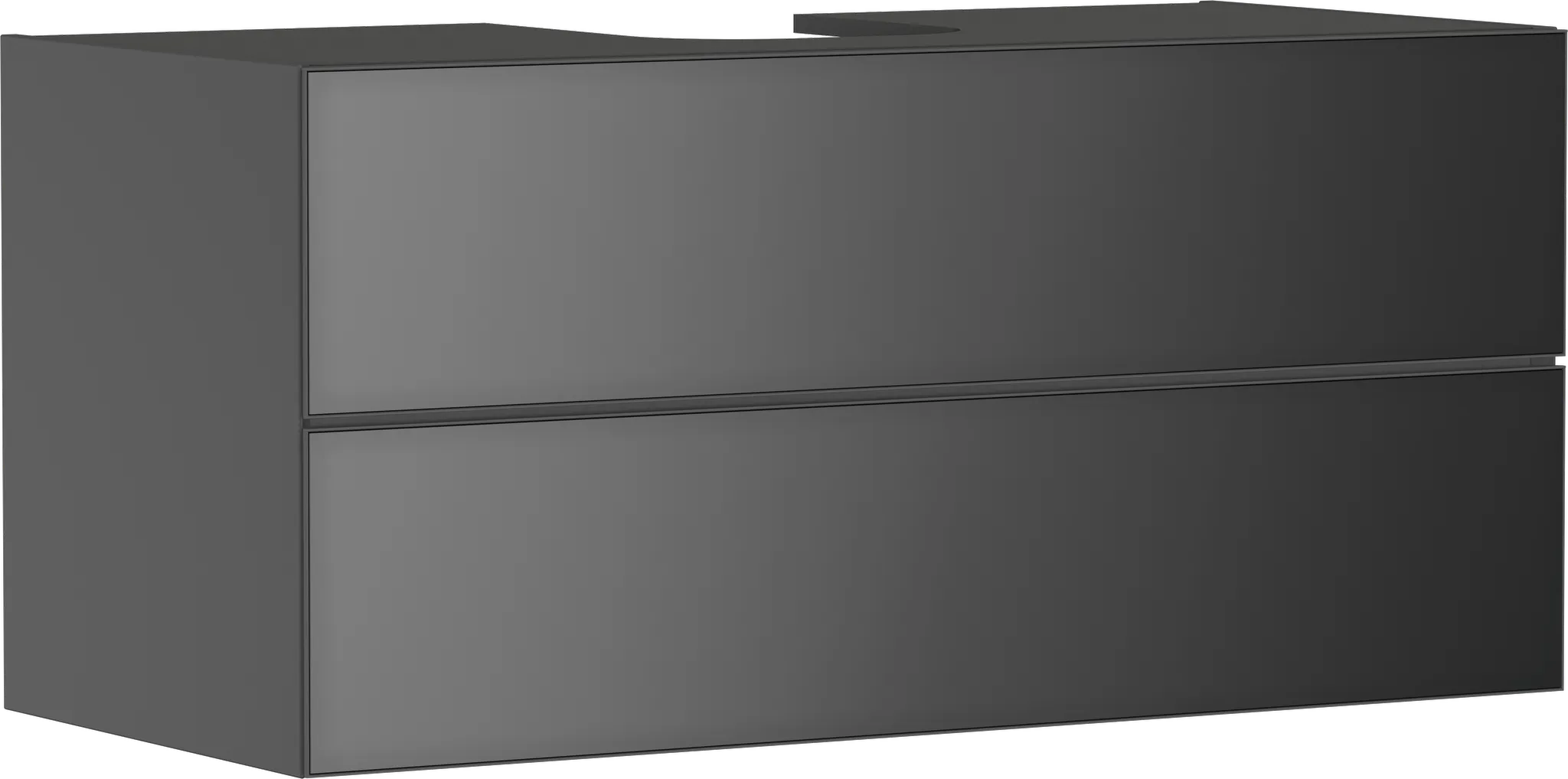 Xevolos E Waschtischunterschrank Schiefergrau Matt 1180/550 mit 2 Schubkästen für Konsolen mit Aufsatzwaschtisch geschliffen Bronze Struktur Xevolos E Waschtischunterschrank Schiefergrau Matt 1180/550 mit 2 Schubkästen für Konsolen mit Aufsatzwaschtisch geschliffen Bronze Struktur