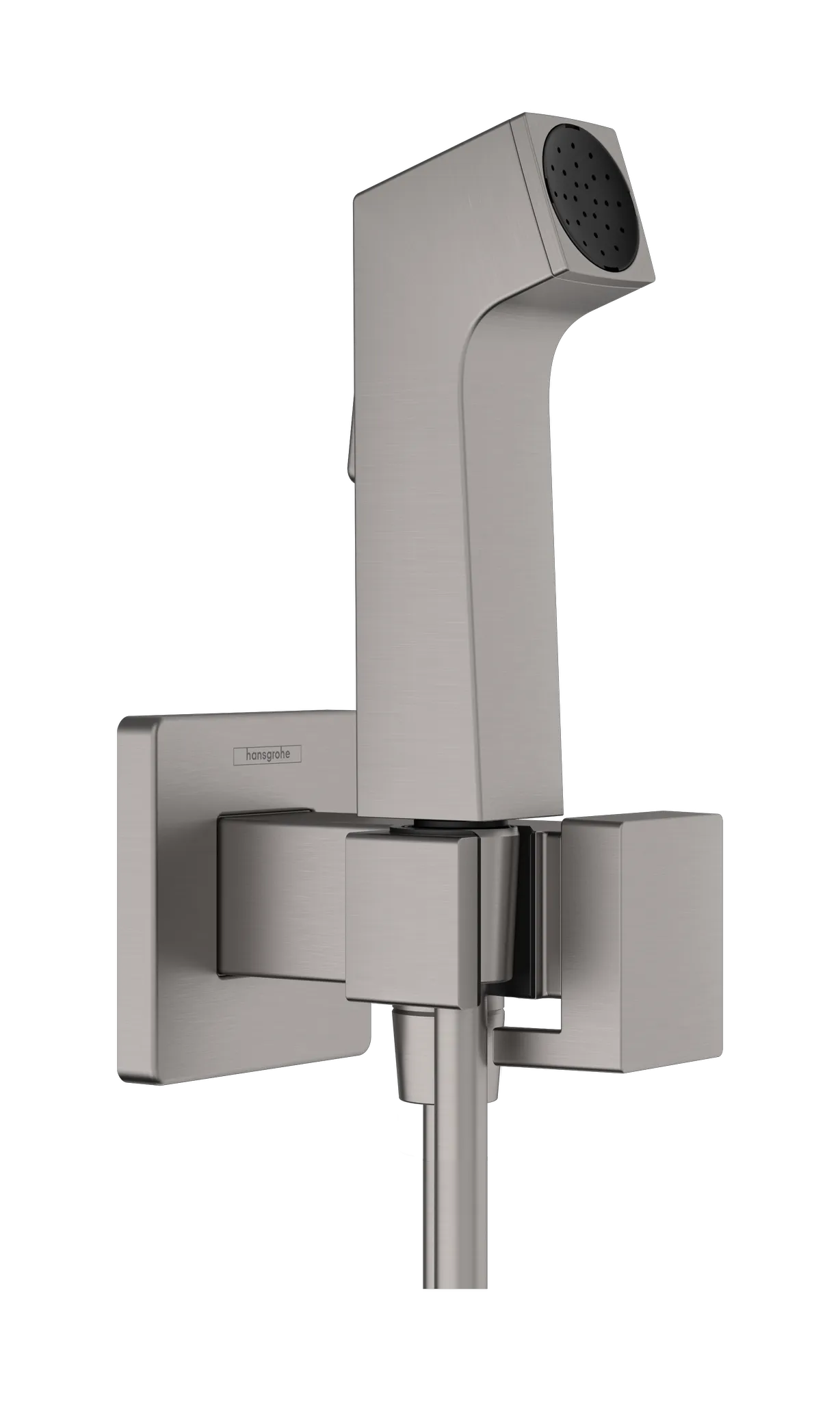 Hansgrohe Bidette Handbrause 1jet E EcoSmart für Kaltwasser, Brushed Black Chrome
