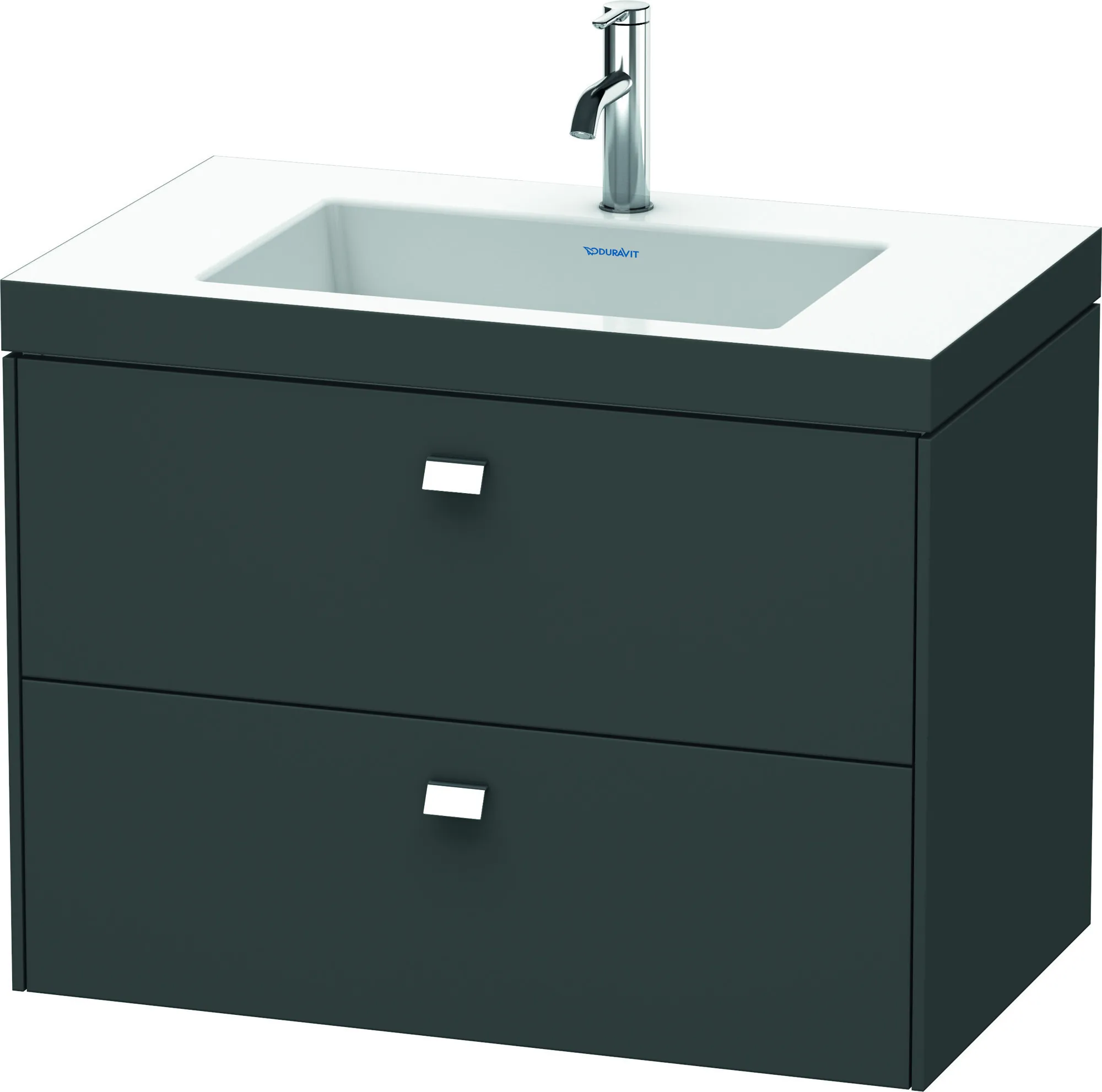 Duravit Waschtischunterschrank wandhängend „Brioso“ 80 × 61,3 × 48 cm in Taupe Matt