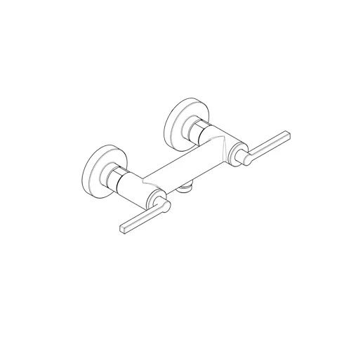 Kludi NOVA FONTE Brausearmatur PURISTIC chrom, DN 15, Wandmontage