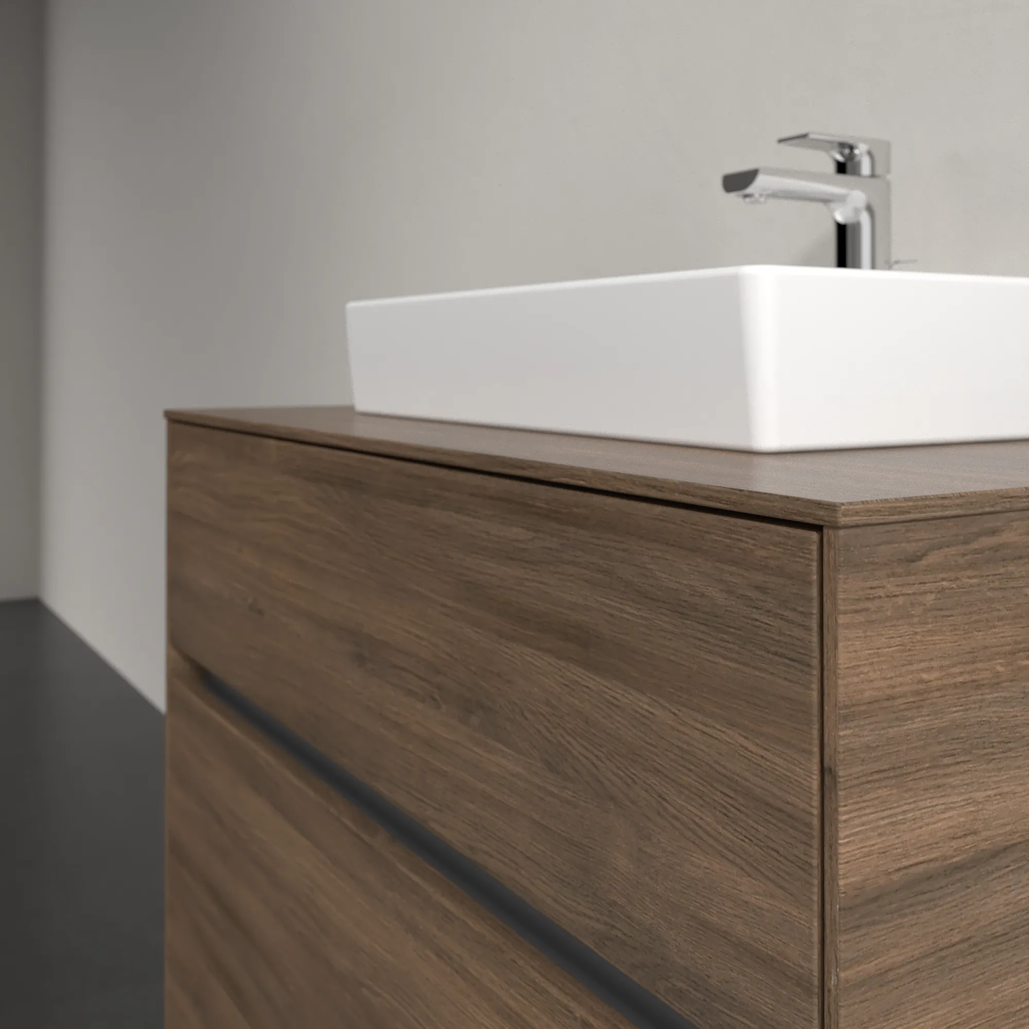 Villeroy & Boch Waschbeckenunterschrank Collaro C069B0 Arizona Oak, 800x548x500 mm, mit Beleuchtung und SoftClosing Villeroy & Boch Waschbeckenunterschrank Collaro C069B0 Arizona Oak, 800x548x500 mm, mit Beleuchtung und SoftClosing