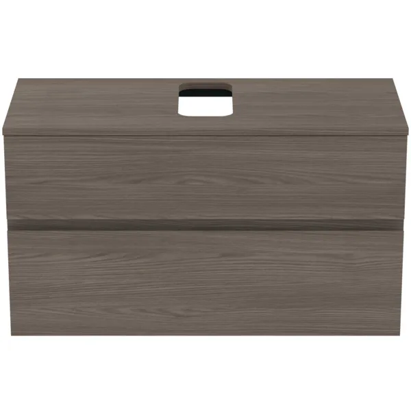Ideal Standard Waschtischunterschrank „Finesse“ 100,2 × 55,8 × 44 cm Ulme dunkel Ideal Standard Waschtischunterschrank „Finesse“ 100,2 × 55,8 × 44 cm Ulme dunkel