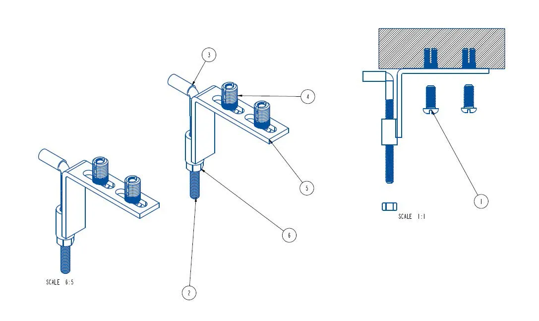 VitrA Ersatzteil Montageset für Halbeinbau-Waschtische # 4460