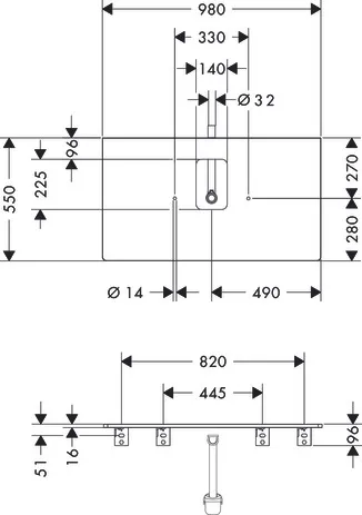 Xelu Q Konsole 980/550 mit Ausschnitt mittig für Aufsatzwaschtisch mit Hahnloch Weiß Hochglanz Xelu Q Konsole 980/550 mit Ausschnitt mittig für Aufsatzwaschtisch mit Hahnloch Weiß Hochglanz
