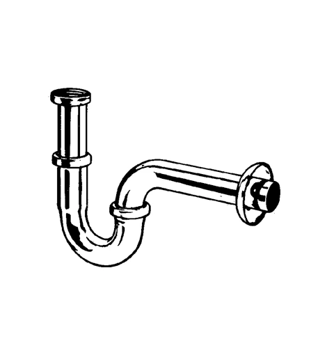 Röhren-Geruchverschluß G1 1/4 × 32mm chrom