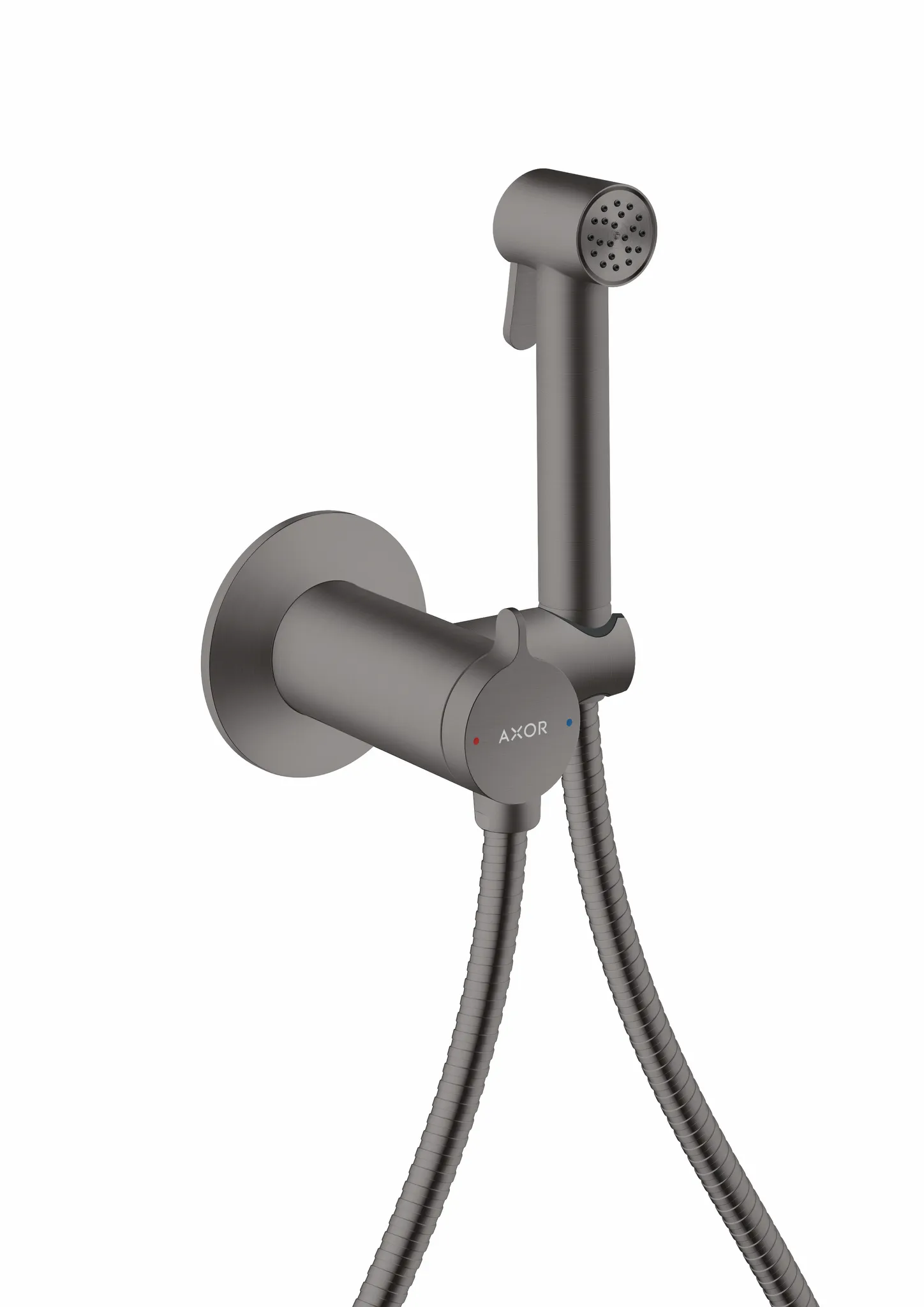 Hansgrohe AXOR Bidette Showers Bidette Handbrause 1jet rund für Mischwasser, Brushed Black Chrome