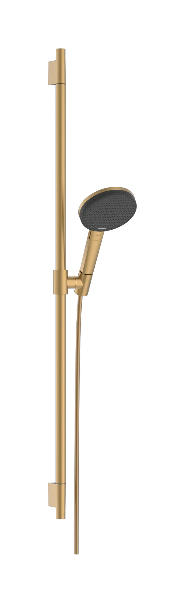 Hansgrohe Raindance Alive Select S Brauseset 125 mm, Brushed Bronze, 3 Strahlarten, QuickClean, stufenlos verstellbare Halterung