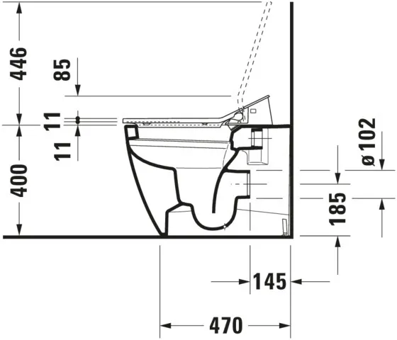 Duravit WC-Sitz mit Unterdusche (elektrisch) „SensoWash® Slim“