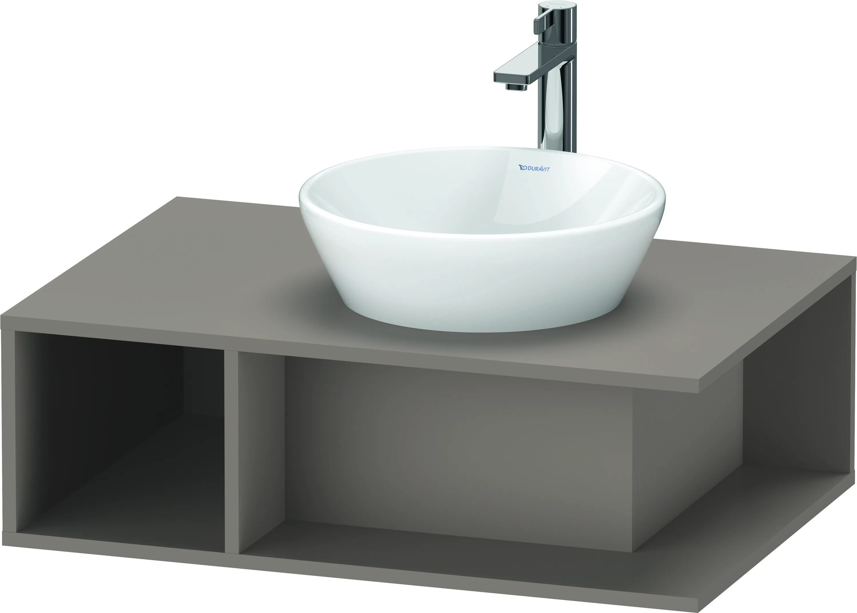 Duravit Waschtischunterschrank wandhängend „D-Neo“ 80 × 26 × 55 cm Basalt Matt Duravit Waschtischunterschrank wandhängend „D-Neo“ 80 × 26 × 55 cm Basalt Matt