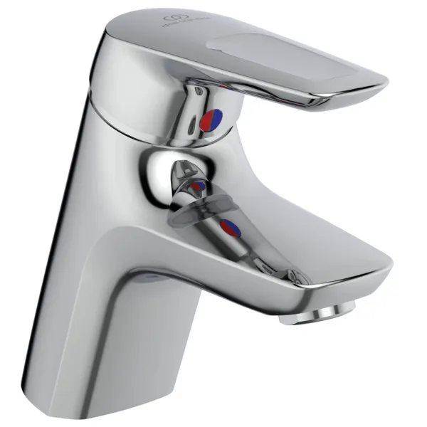 Waschtischarmatur Ceramix Blue, 5 l/min., mit Ablaufgarnitur, Ausladung 135mm, Chrom Waschtischarmatur Ceramix Blue, 5 l/min., mit Ablaufgarnitur, Ausladung 135mm, Chrom