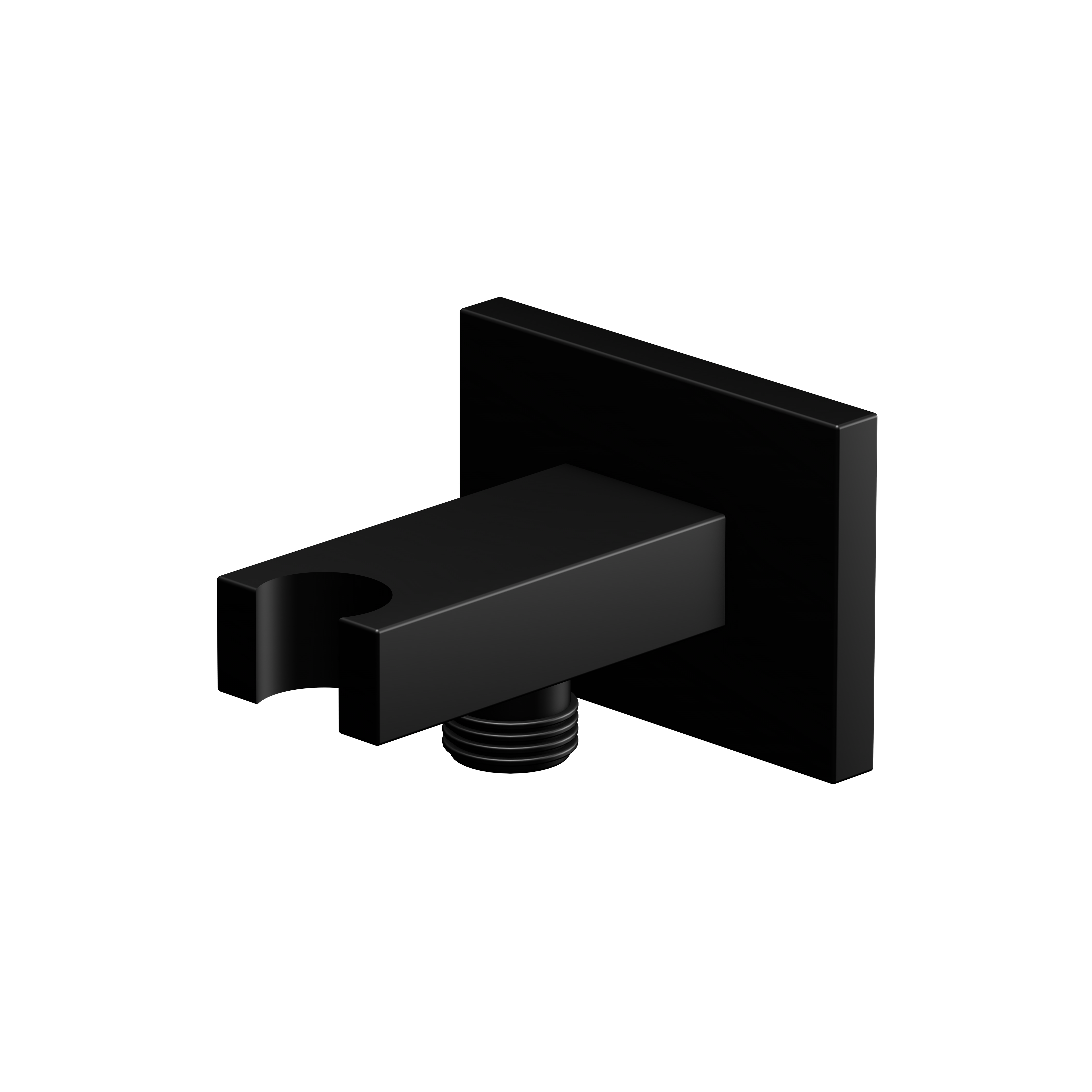 Serie 135 Brause-Wandhalter eckig mit integriertem Brauseanschlussbogen Serie 135 Brause-Wandhalter eckig mit integriertem Brauseanschlussbogen