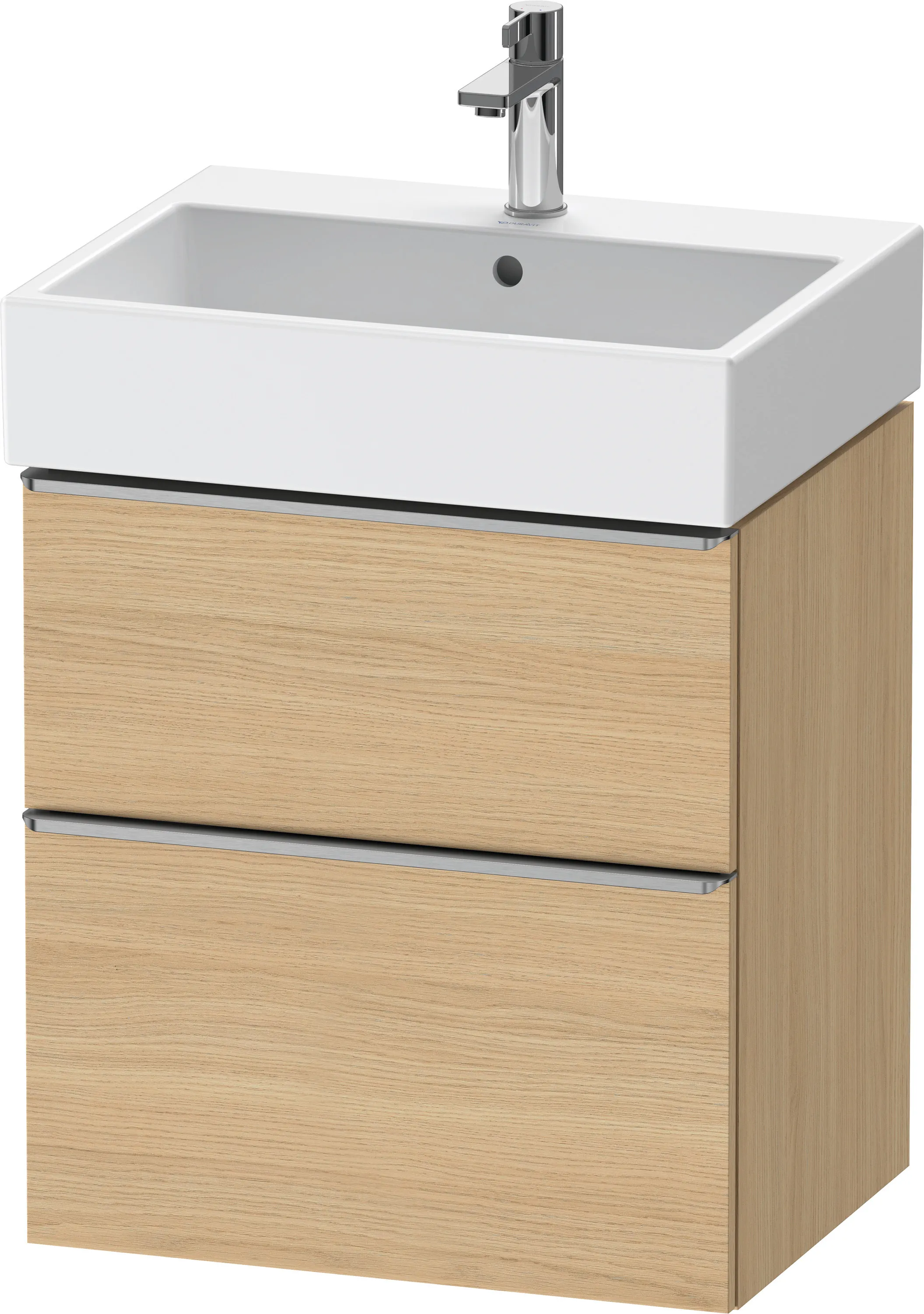 Duravit Waschtischunterschrank wandhängend „D-Neo“ 58,4 × 62,5 × 44,2 cm Eiche Natur