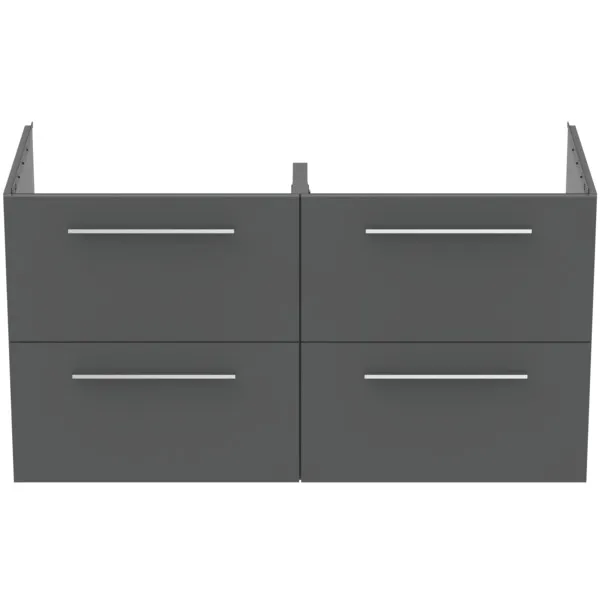 Ideal Standard Waschtischunterschrank „i.lifeB“ 120 × 63 × 50,5 cm Quarzgrau matt