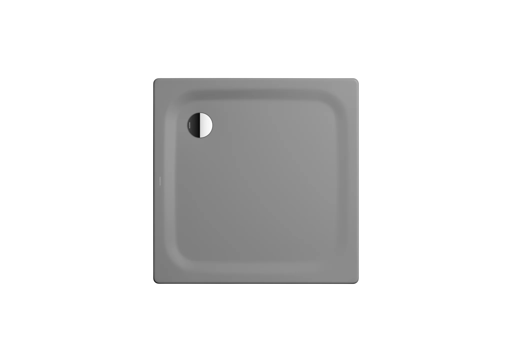 Kaldewei SUPERPLAN CLASSIC Duschfläche 1000x1000 mm, 25 mm tief, Eckablauf, cool grey 40