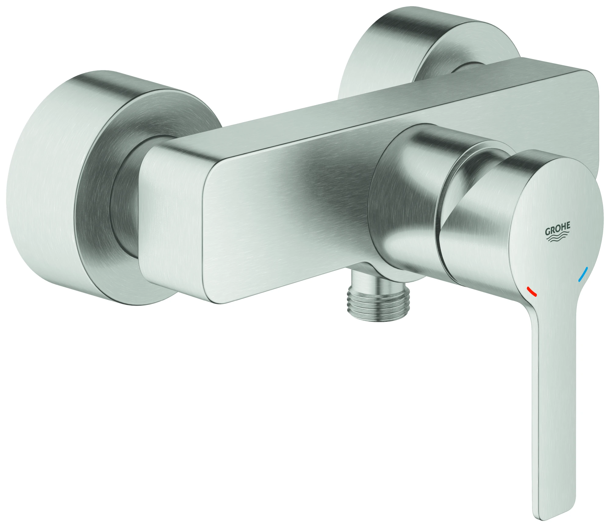 Einhand-Brausebatterie Lineare 33865_1, Wandmontage, mit Temperaturbegrenzer, chrom
