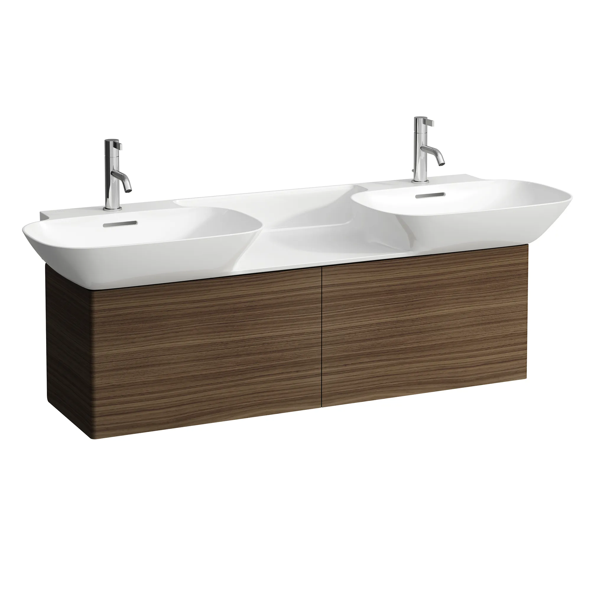 Laufen Waschtischunterbau „INO“ 350 × 355 × 1170 mm Nussbaum dunkel