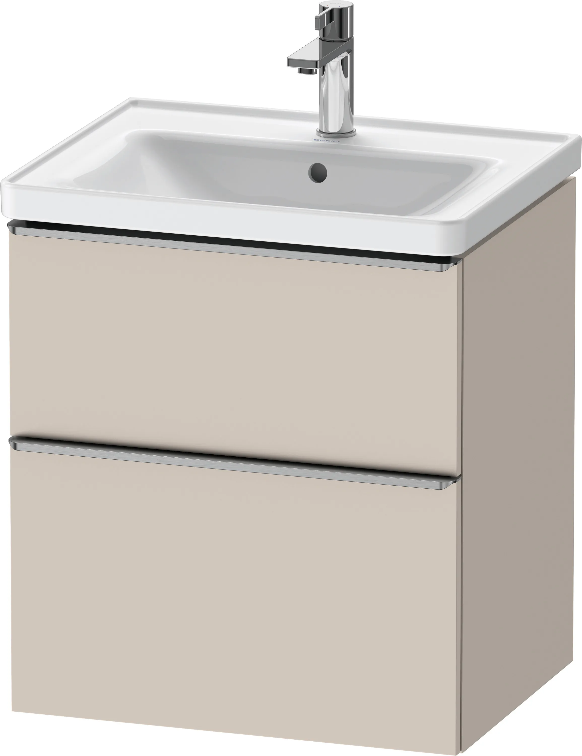 Duravit Waschtischunterschrank wandhängend „D-Neo“ 58,4 × 62,5 × 45,2 cm Taupe Matt