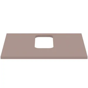 Ideal Standard Waschtischplatte i.life B, 602x507x18mm, Greige matt