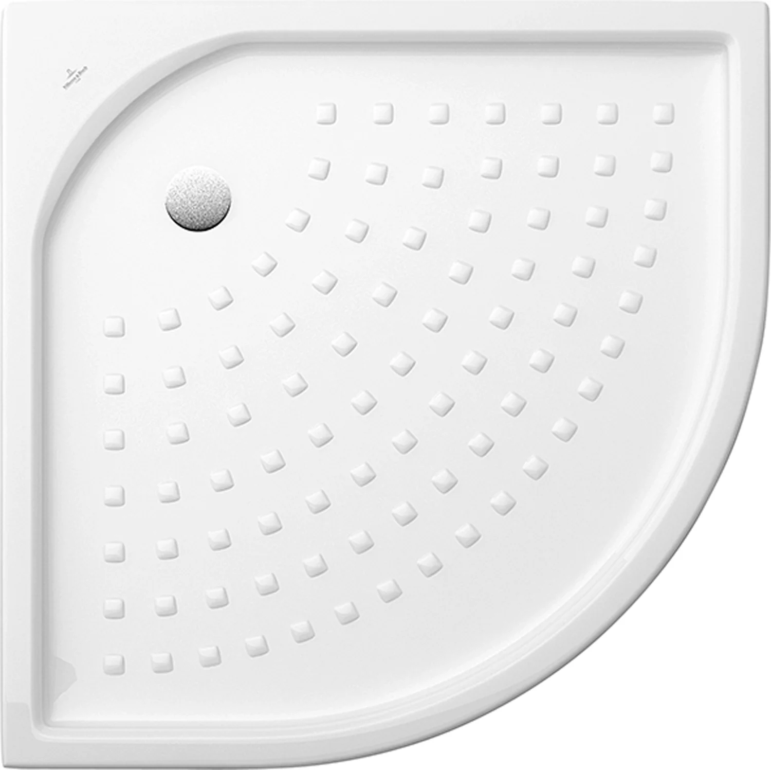 Villeroy & Boch O.novo Viertelkreis-Duschwanne 900x900x55mm Weiß Alpin