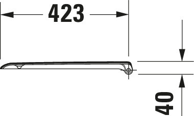 Set Wand-Tiefspül-WC „D-Code“ 35,5 × 36 × 54,5 cm, mit Spülrand und Duravit WC-Sitz „D-Code“ 35,9 × 44,2 × 5 cm mit Softclose