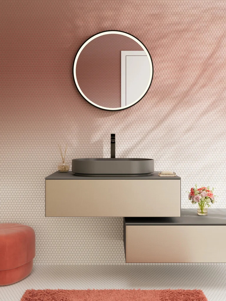 Hansgrohe Aufsatzwaschtisch Xuniva Evo U, Schiefergrau Matt, 650x400 mm, Beckenhöhe 120 mm