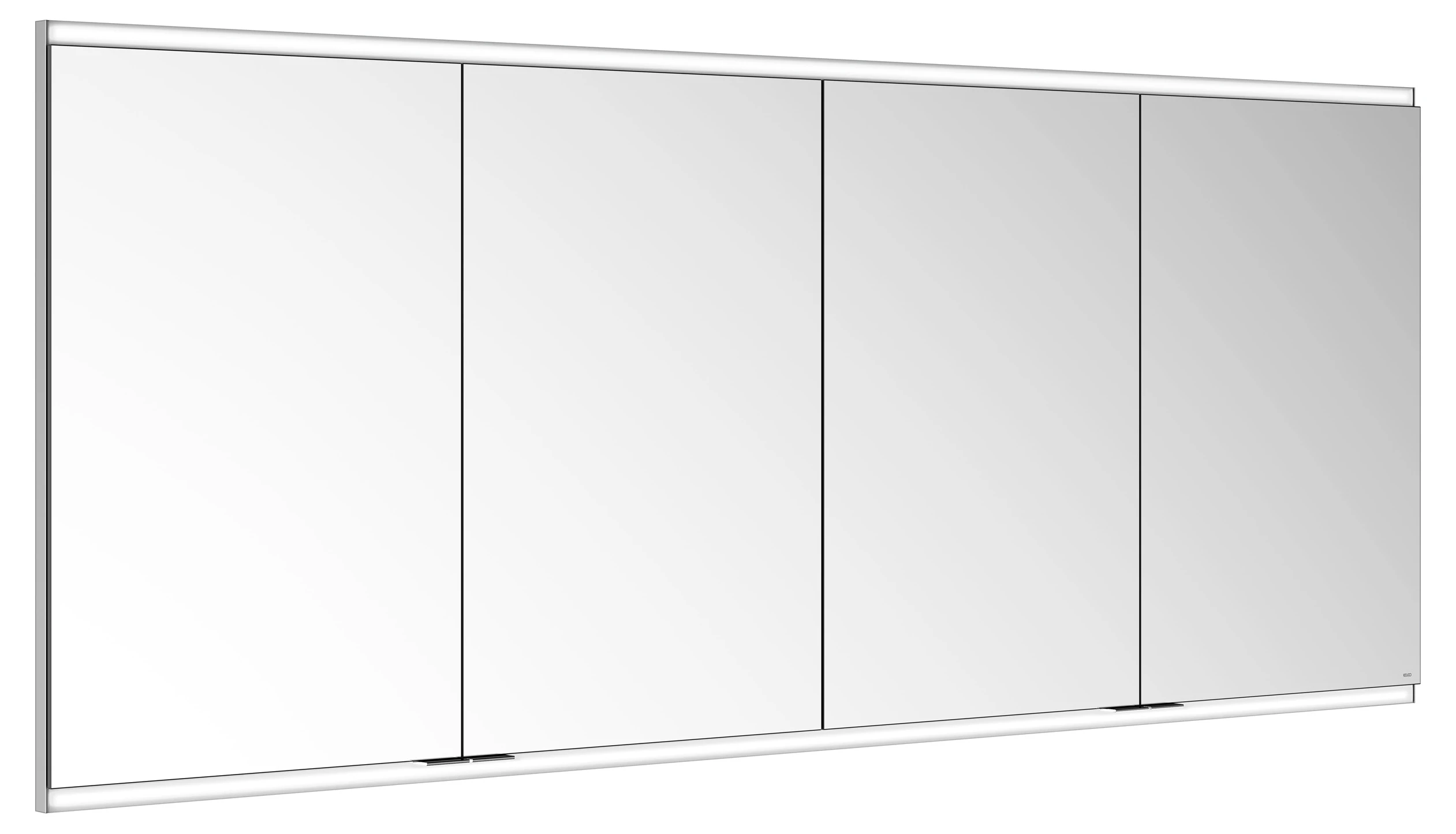 KEUCO Wandeinbau Spiegelschrank 4-türig „Royal Modular 2.0“ in Silber (eloxiert), Unterputz, mit Beleuchtung, mit Steckdosen 1800 × 700 × 120 mm KEUCO Wandeinbau Spiegelschrank 4-türig „Royal Modular 2.0“ in Silber (eloxiert), Unterputz, mit Beleuchtung, mit Steckdosen 1800 × 700 × 120 mm