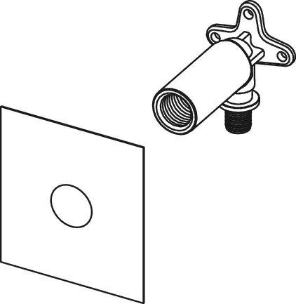 TECEprofil System-Wandscheibe TECEflex 16 × 1/2″, lange Ausführung, Siliziumbronze TECEprofil System-Wandscheibe TECEflex 16 × 1/2″, lange Ausführung, Siliziumbronze