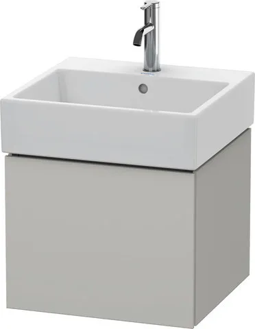 Duravit Waschtischunterschrank wandhängend „L-Cube“ 48,4 × 39,4 × 45,9 cm Betongrau Matt Duravit Waschtischunterschrank wandhängend „L-Cube“ 48,4 × 39,4 × 45,9 cm Betongrau Matt