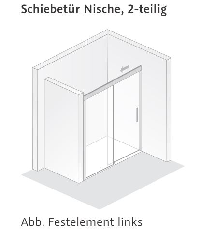 HSK teilgerahmte Duschabtrennung Schiebetür 2-teilig „Atelier Plan“ 120 cm Glas Mattierung mittig (65 cm), Profile Chromoptik (Alu Hochglanz poliert) HSK teilgerahmte Duschabtrennung Schiebetür 2-teilig „Atelier Plan“ 120 cm Glas Mattierung mittig (65 cm), Profile Chromoptik (Alu Hochglanz poliert)