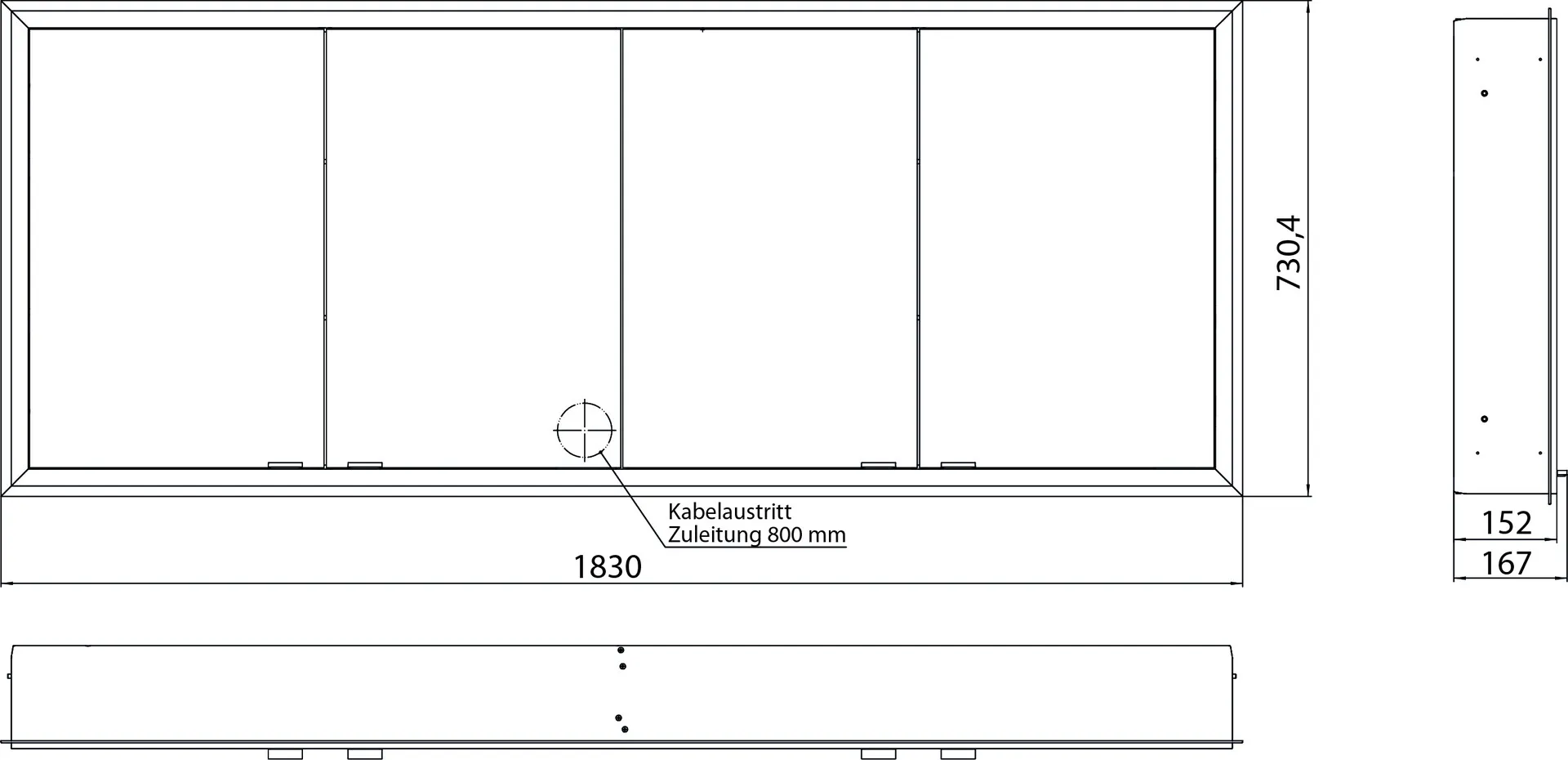 emco Spiegelschrank „prime“ Facelift 183 × 73 × 16,7 cm