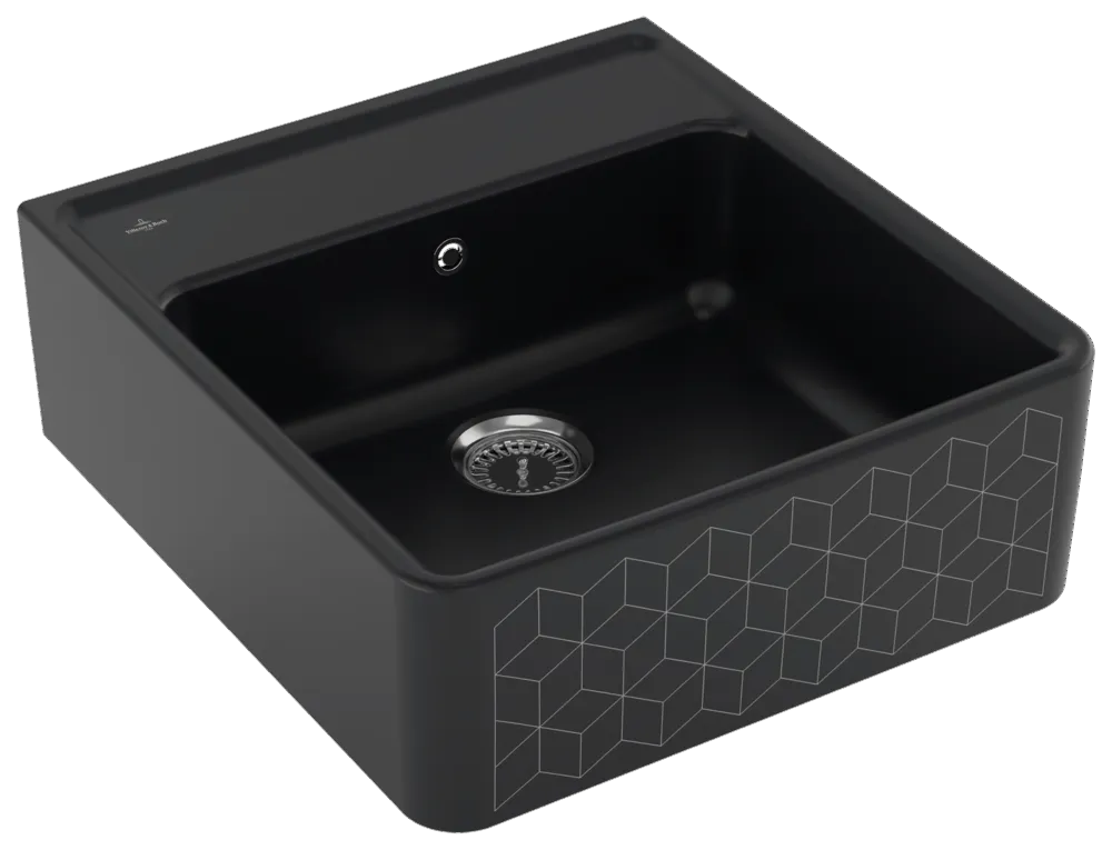 Villeroy & Boch Küchenspülbecken „Spülstein“ 595 × 630 × 220 mm in Mosaique Black Villeroy & Boch Küchenspülbecken „Spülstein“ 595 × 630 × 220 mm in Mosaique Black