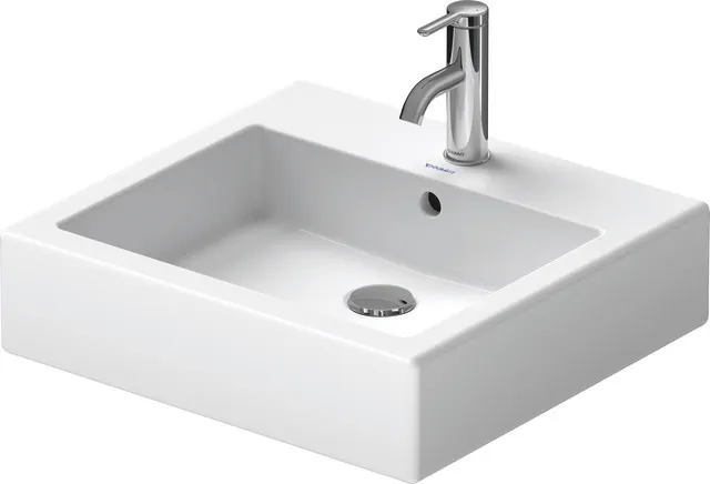 Aufsatzwaschtisch „Vero“, mit Überlauf, Hahnlochposition mittig Größe: 50 × 47 cm / Hahnlochbohrung: mit 1×1 Hahnlochbohrung / Hahnlochposition: mittig / Oberflächenveredelung: mit WonderGliss / Überlauf: mit Überlauf Aufsatzwaschtisch „Vero“, mit Überlauf, Hahnlochposition mittig Größe: 50 × 47 cm / Hahnlochbohrung: mit 1×1 Hahnlochbohrung / Hahnlochposition: mittig / Oberflächenveredelung: mit WonderGliss / Überlauf: mit Überlauf